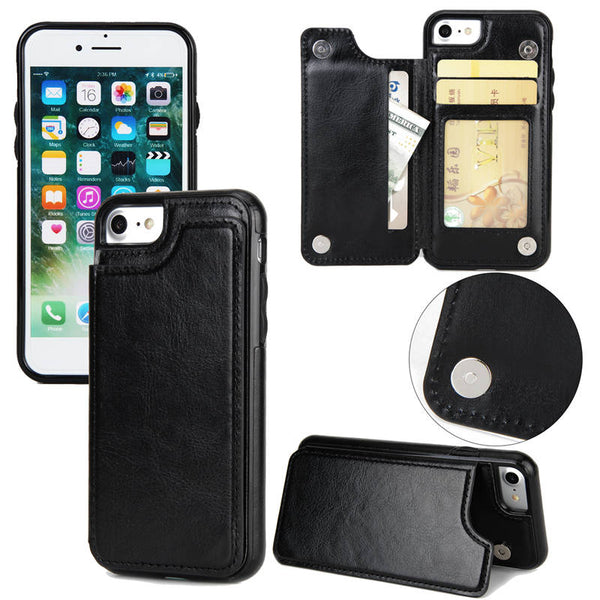 Vintage Luxury Leather Flip Case