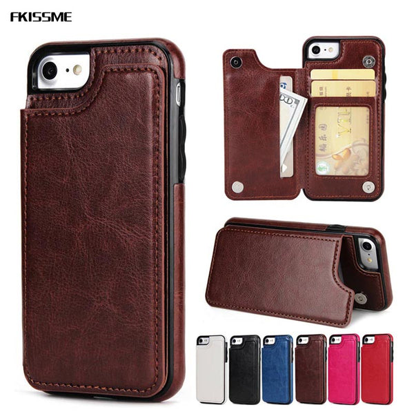 Vintage Luxury Leather Flip Case