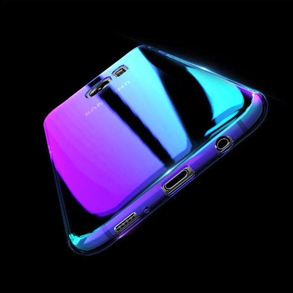 Blue Ray Plastic Phone Case