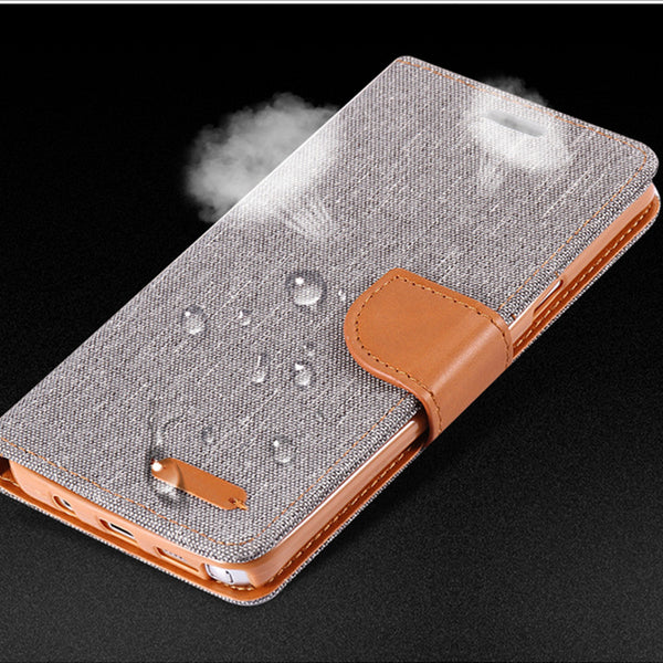 Elegant Cloth Skin Flip Phone Cover