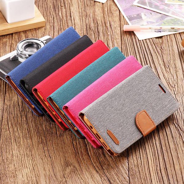 Elegant Cloth Skin Flip Phone Cover