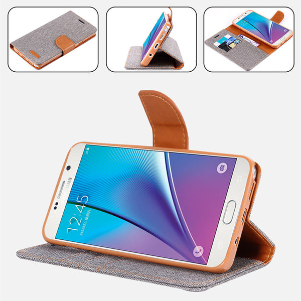Elegant Cloth Skin Flip Phone Cover