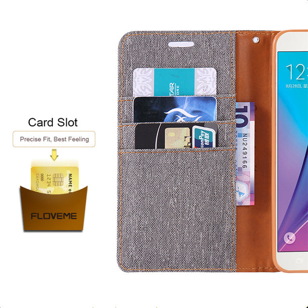 Elegant Cloth Skin Flip Phone Cover