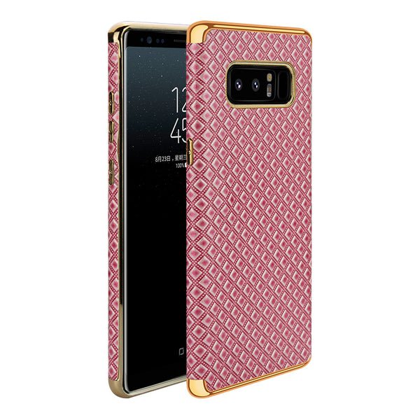 Luxury Plated Frame Leather Case