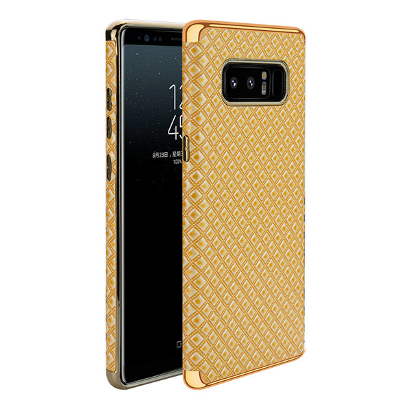 Luxury Plated Frame Leather Case