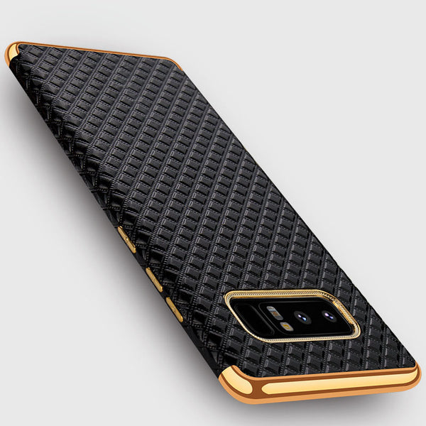 Luxury Plated Frame Leather Case