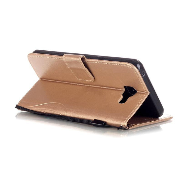 3D Embossed Flower Flip Cover