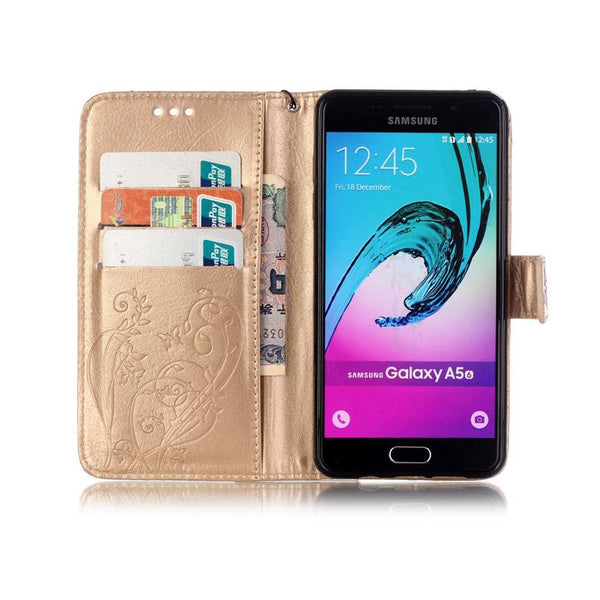 3D Embossed Flower Flip Cover