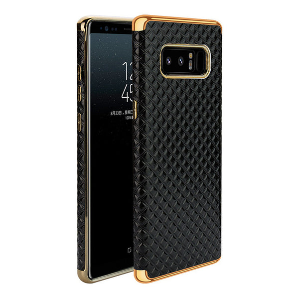 Luxury Plated Frame Leather Case