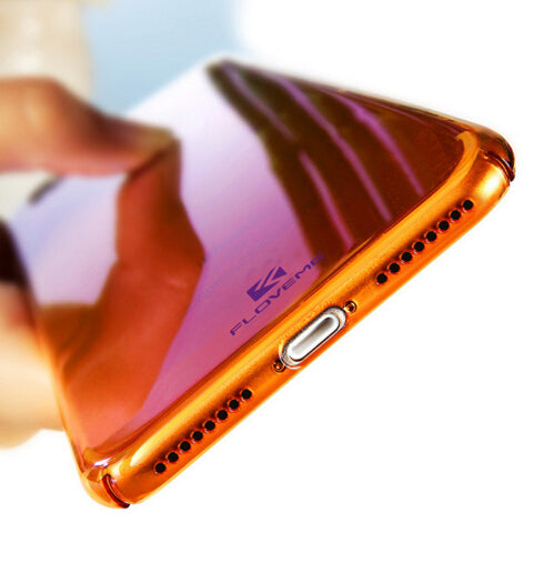 Blue Ray Plastic Phone Case