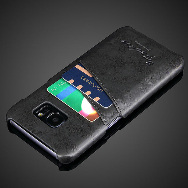 Vintage Phone Back Cover with Card Slot