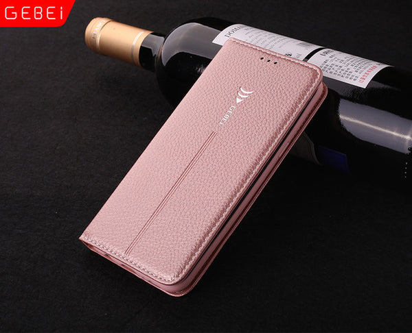 Luxury Leather Magnetic Flip Case