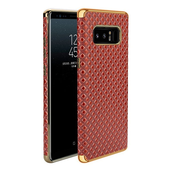 Luxury Plated Frame Leather Case
