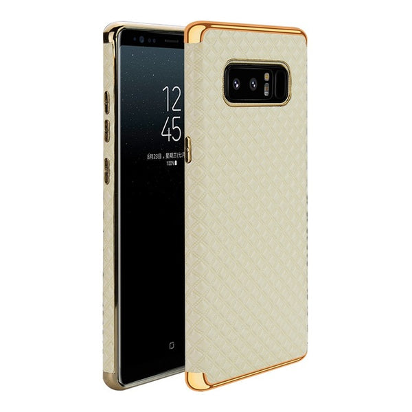 Luxury Plated Frame Leather Case