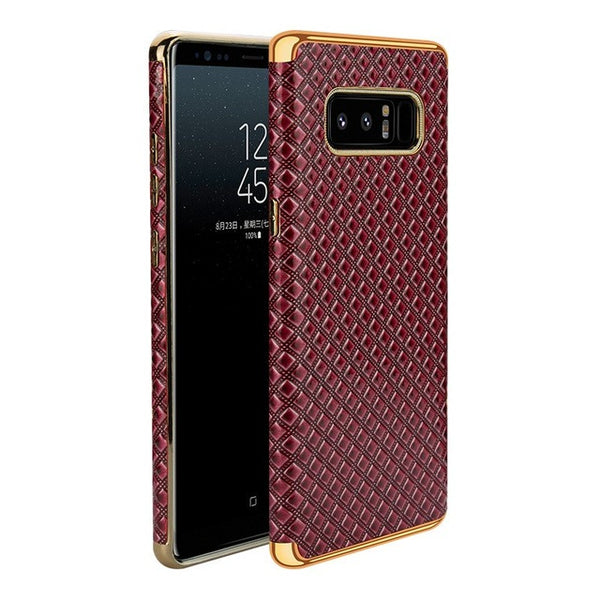 Luxury Plated Frame Leather Case